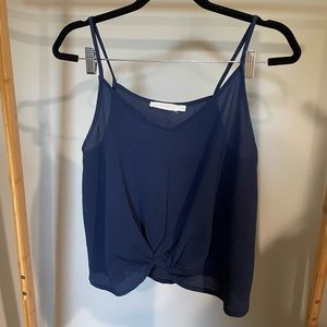 Navy blue tank top from lush! Super cute, casual or dressy!